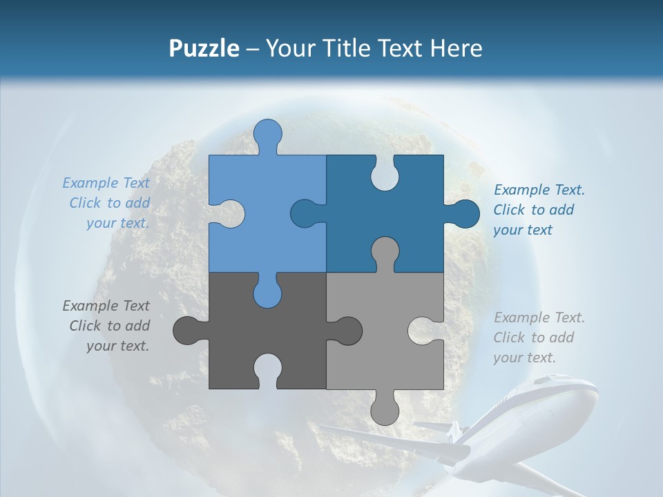 Flying Beach Environment PowerPoint Template