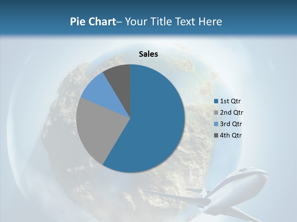 Flying Beach Environment PowerPoint Template