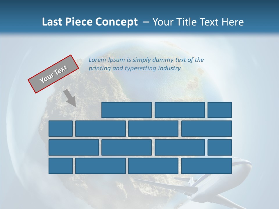 Flying Beach Environment PowerPoint Template