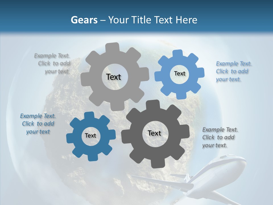 Flying Beach Environment PowerPoint Template