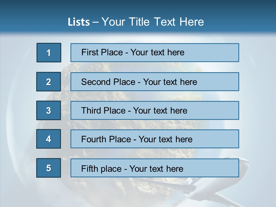 Flying Beach Environment PowerPoint Template