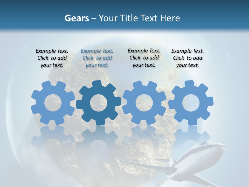 Flying Beach Environment PowerPoint Template