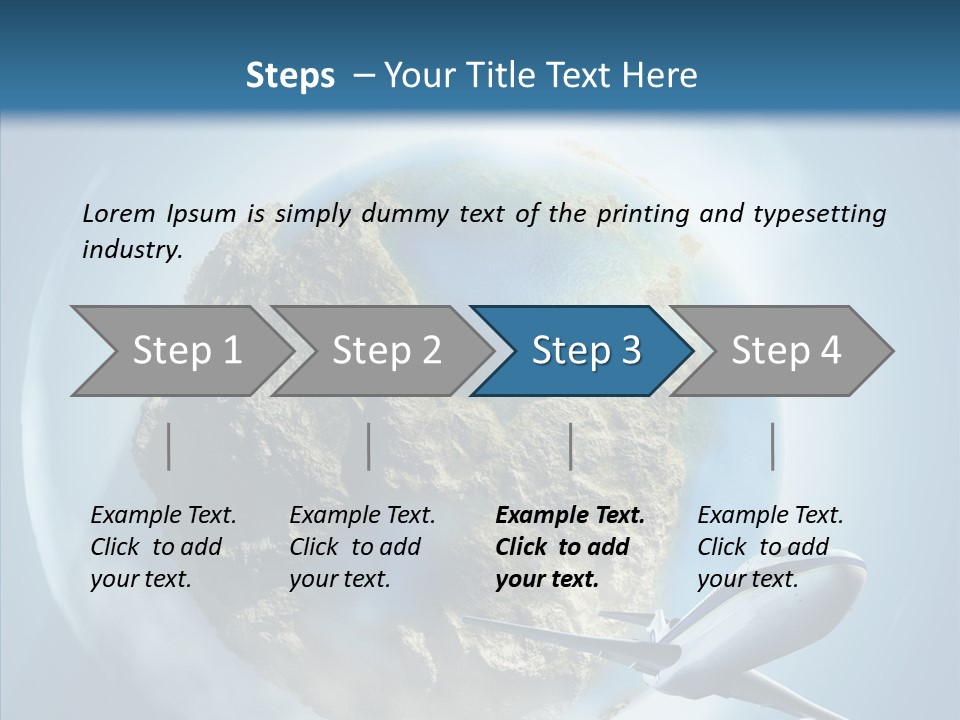 Flying Beach Environment PowerPoint Template