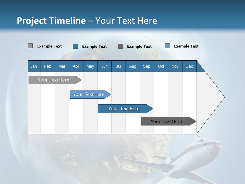 Flying Beach Environment PowerPoint Template
