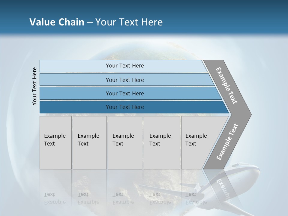 Flying Beach Environment PowerPoint Template