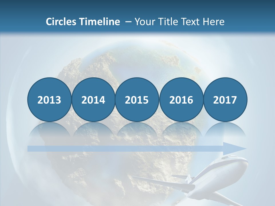 Flying Beach Environment PowerPoint Template