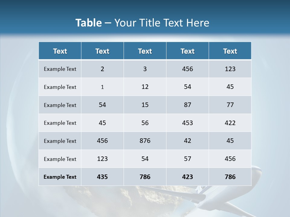 Flying Beach Environment PowerPoint Template