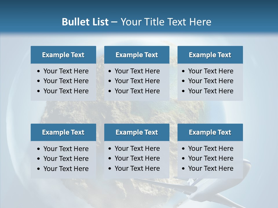 Flying Beach Environment PowerPoint Template
