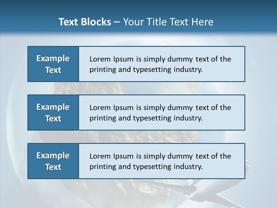 Flying Beach Environment PowerPoint Template