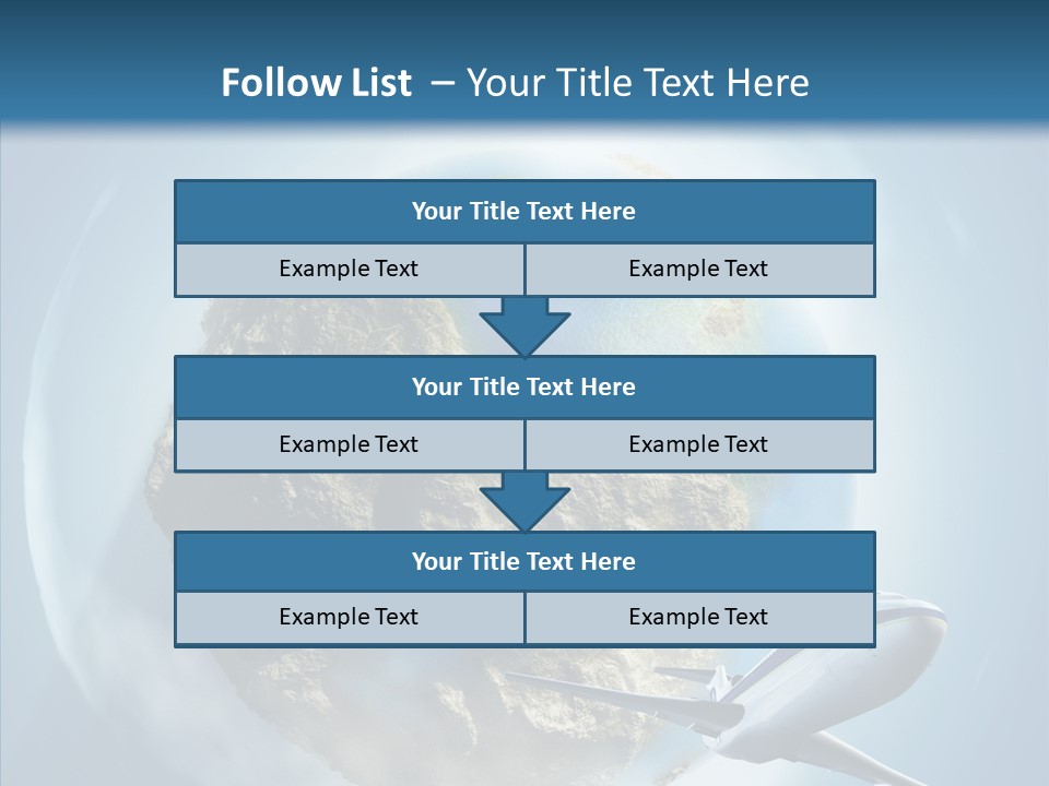 Flying Beach Environment PowerPoint Template