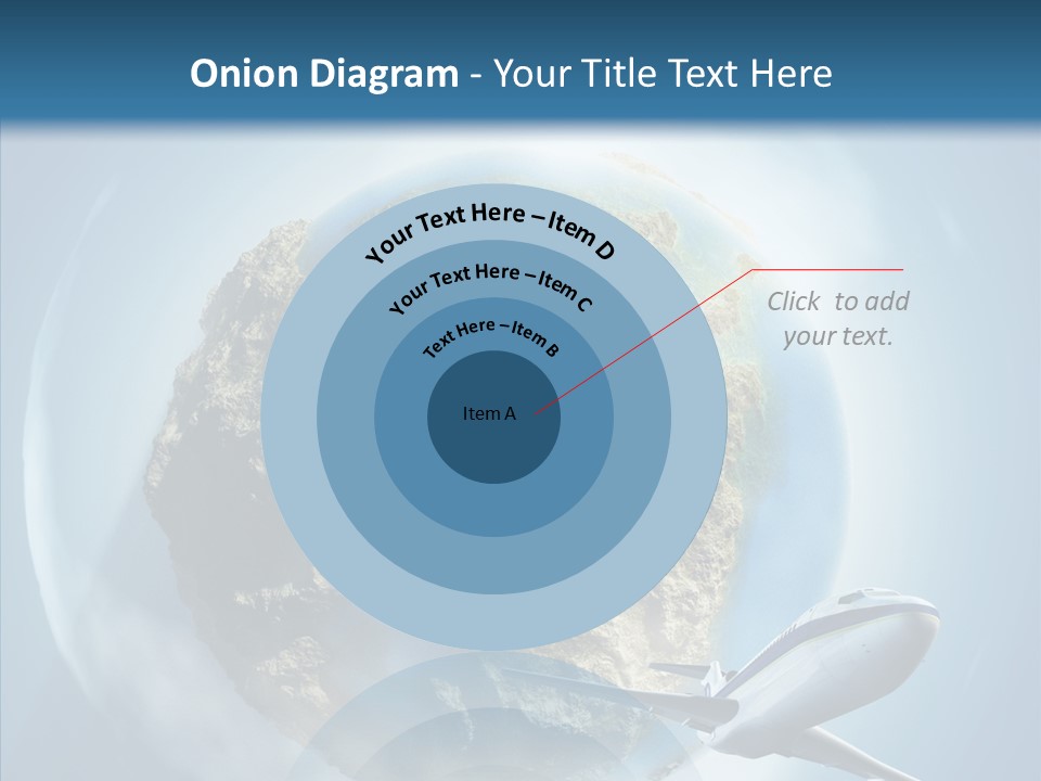 Flying Beach Environment PowerPoint Template