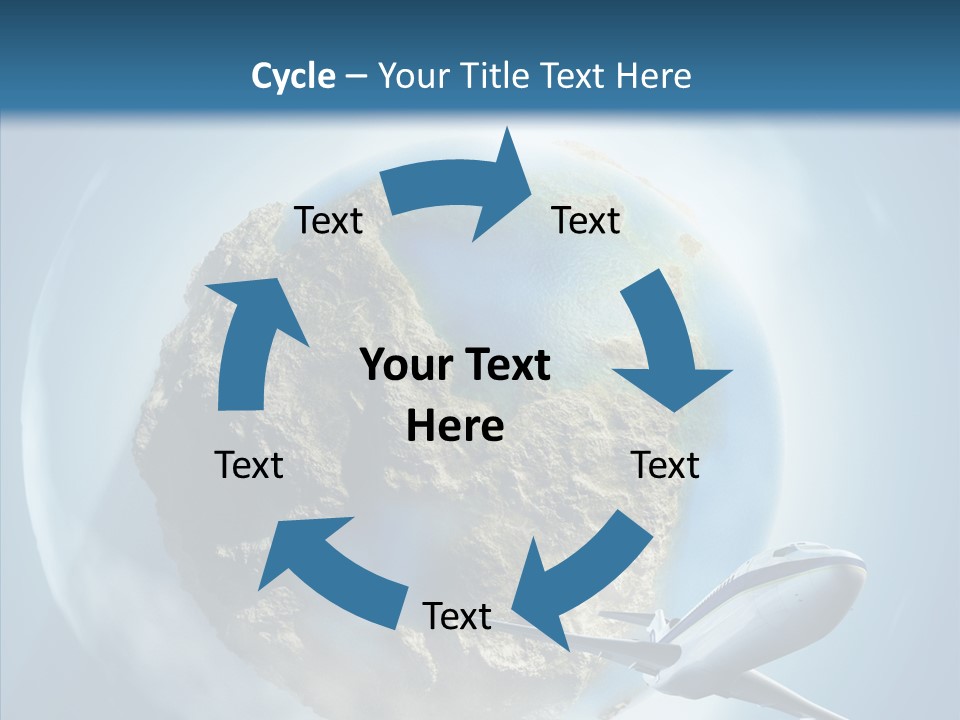 Flying Beach Environment PowerPoint Template