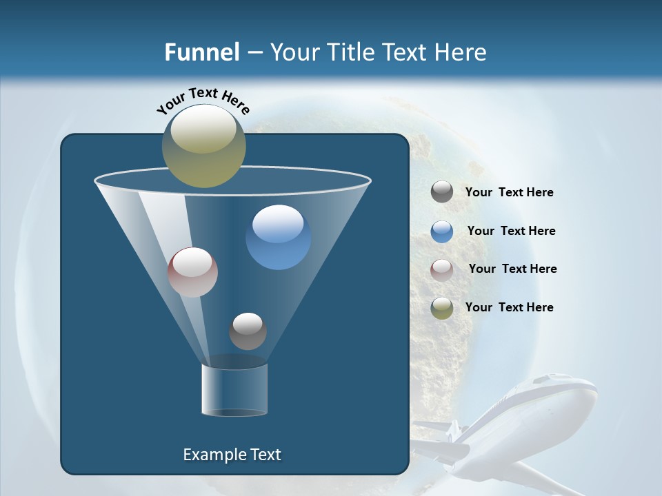 Flying Beach Environment PowerPoint Template