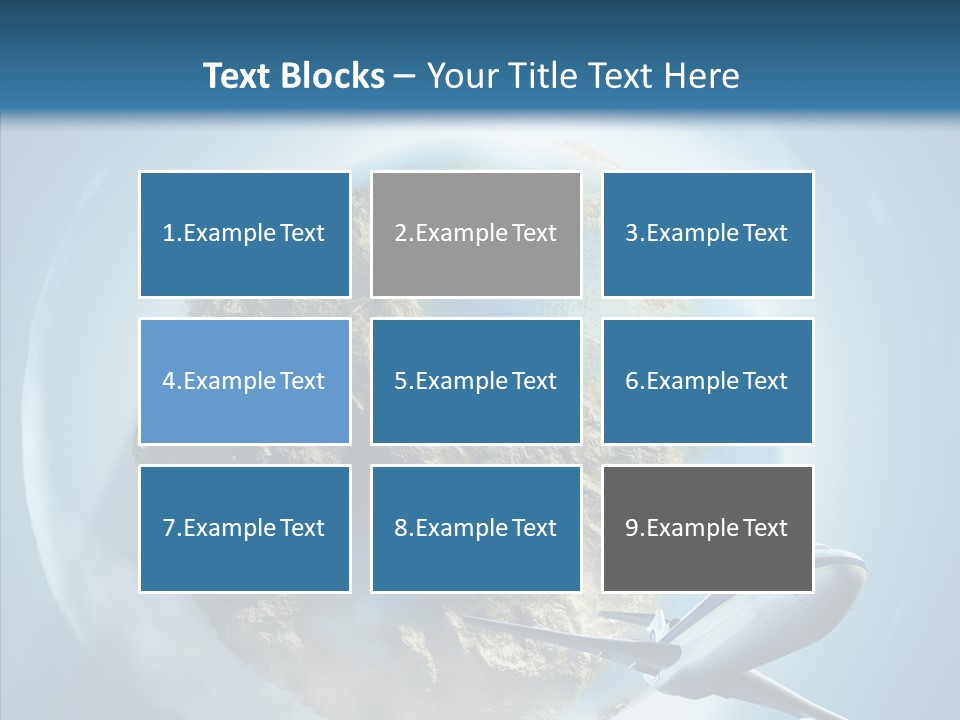 Flying Beach Environment PowerPoint Template