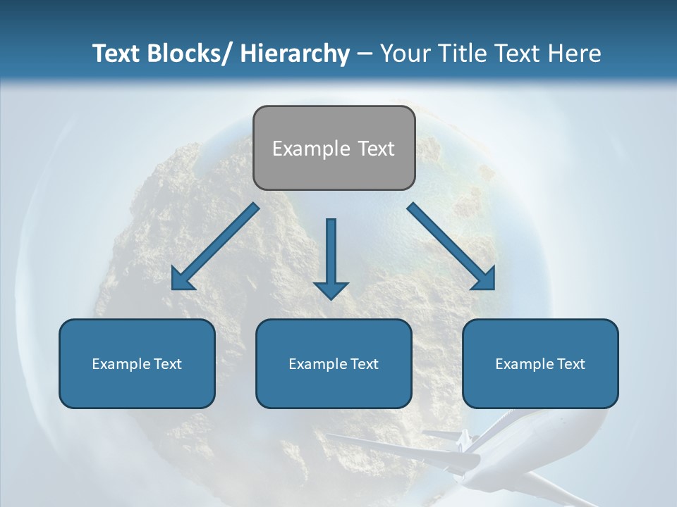 Flying Beach Environment PowerPoint Template