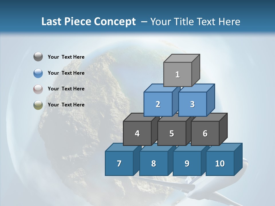 Flying Beach Environment PowerPoint Template