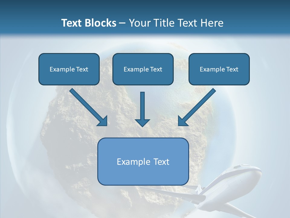Flying Beach Environment PowerPoint Template