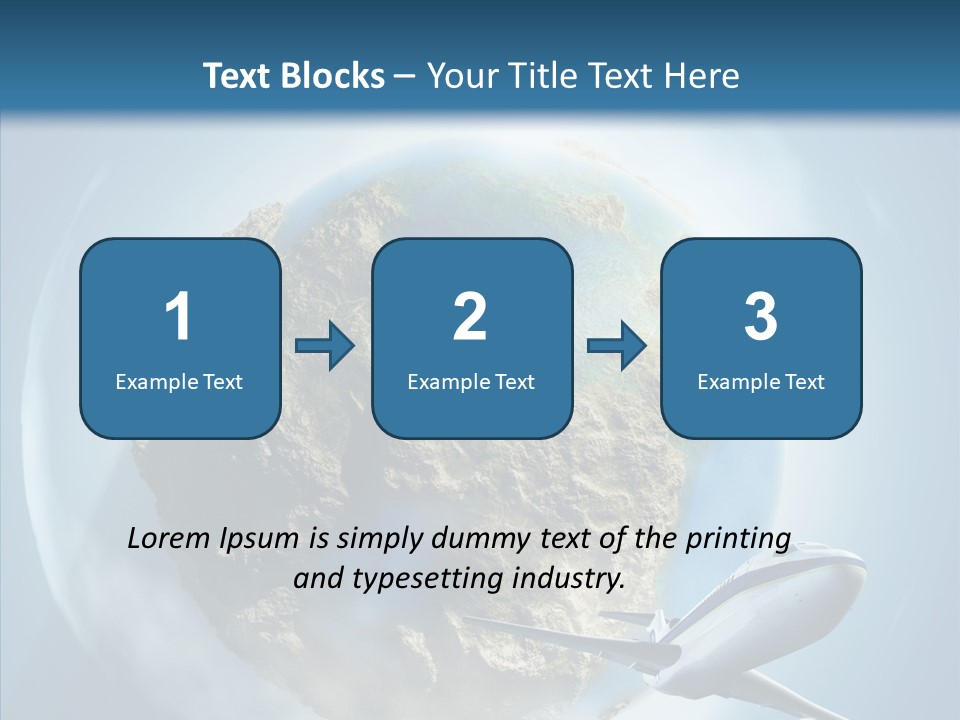 Flying Beach Environment PowerPoint Template