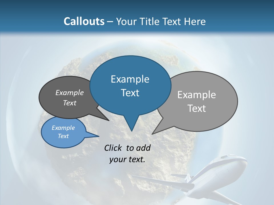 Flying Beach Environment PowerPoint Template