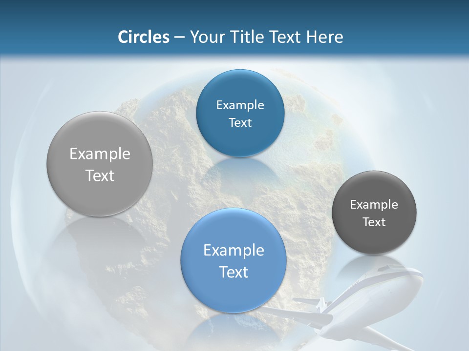 Flying Beach Environment PowerPoint Template