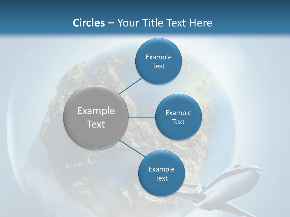 Flying Beach Environment PowerPoint Template