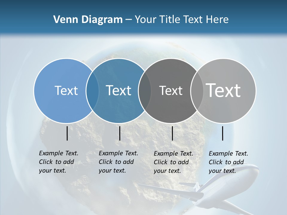 Flying Beach Environment PowerPoint Template
