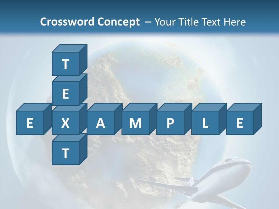 Flying Beach Environment PowerPoint Template