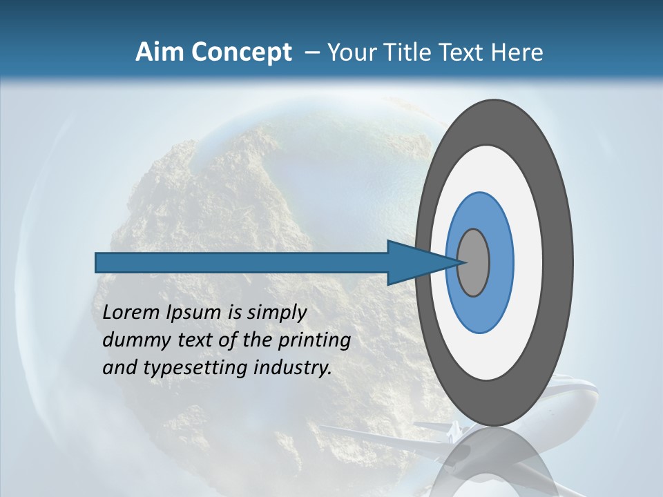 Flying Beach Environment PowerPoint Template