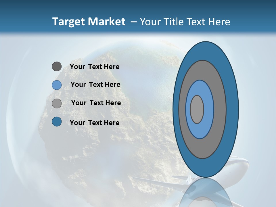 Flying Beach Environment PowerPoint Template