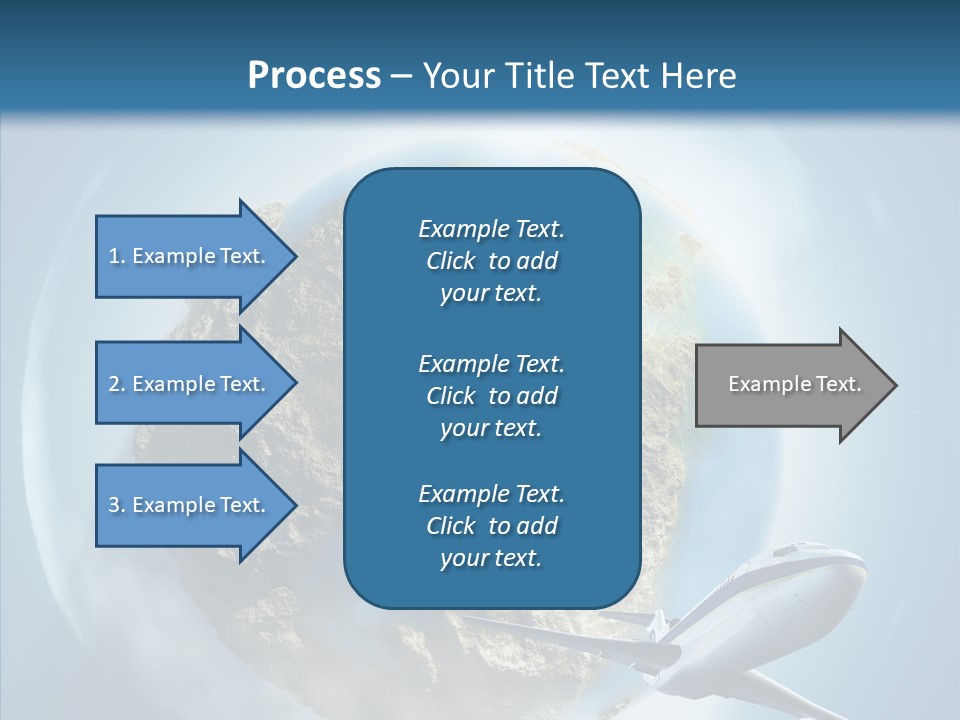 Flying Beach Environment PowerPoint Template