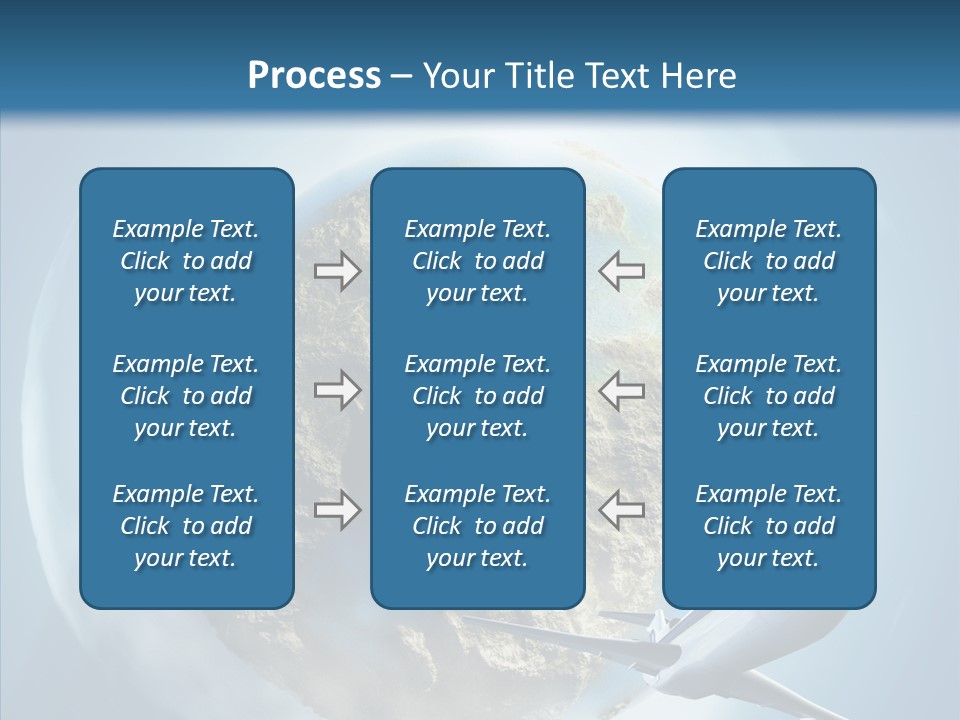 Flying Beach Environment PowerPoint Template