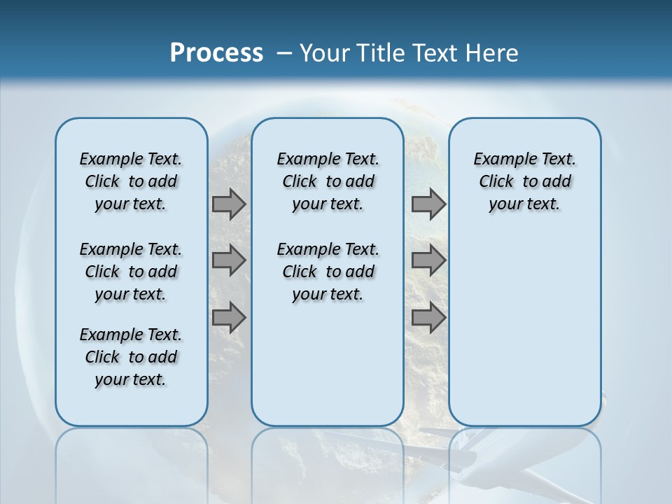 Flying Beach Environment PowerPoint Template