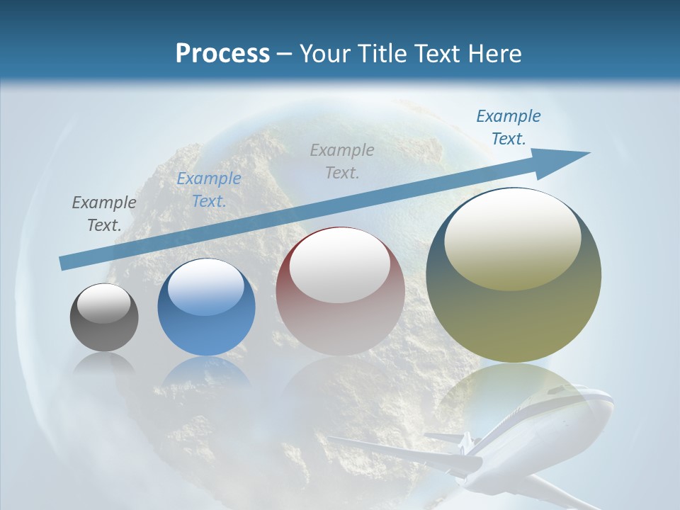 Flying Beach Environment PowerPoint Template