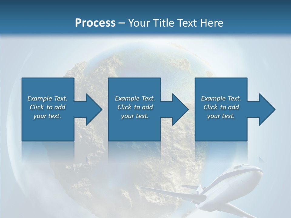 Flying Beach Environment PowerPoint Template