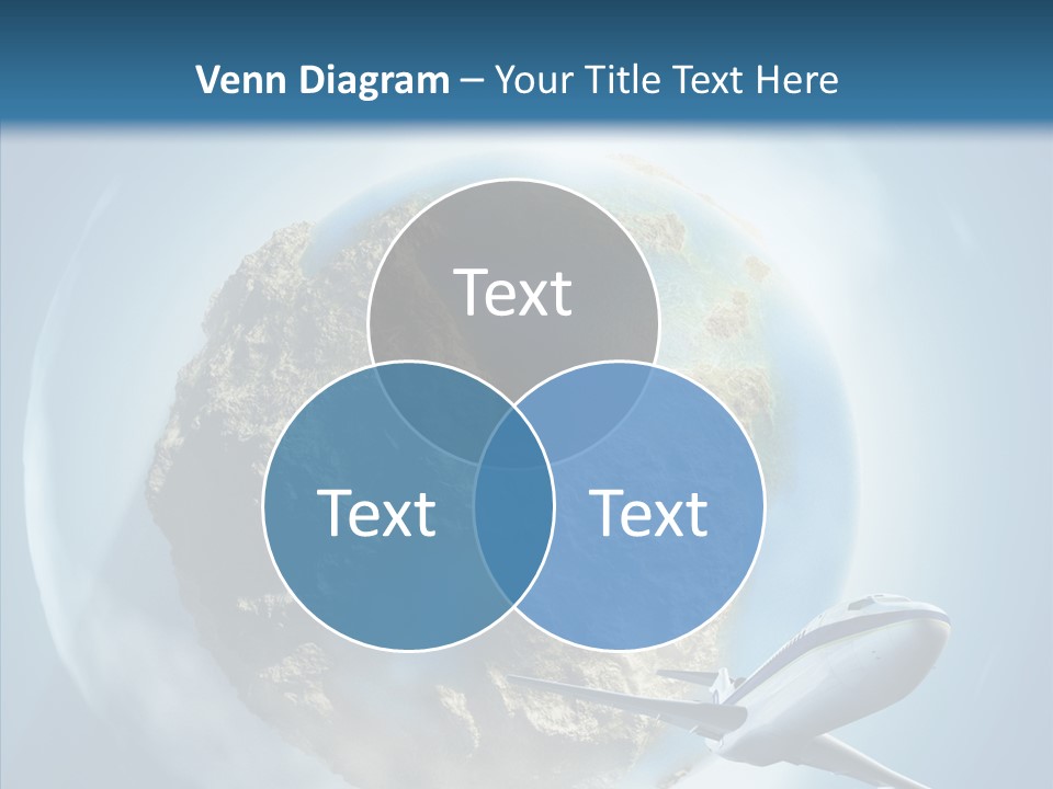 Flying Beach Environment PowerPoint Template