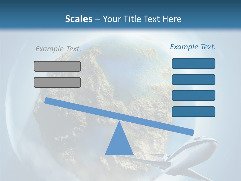 Flying Beach Environment PowerPoint Template