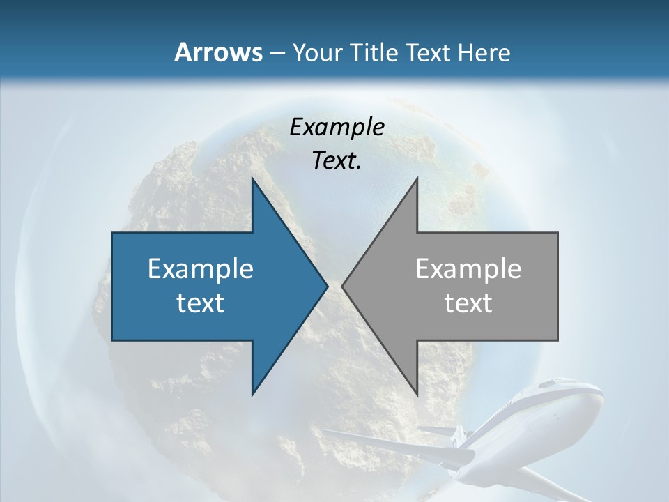 Flying Beach Environment PowerPoint Template