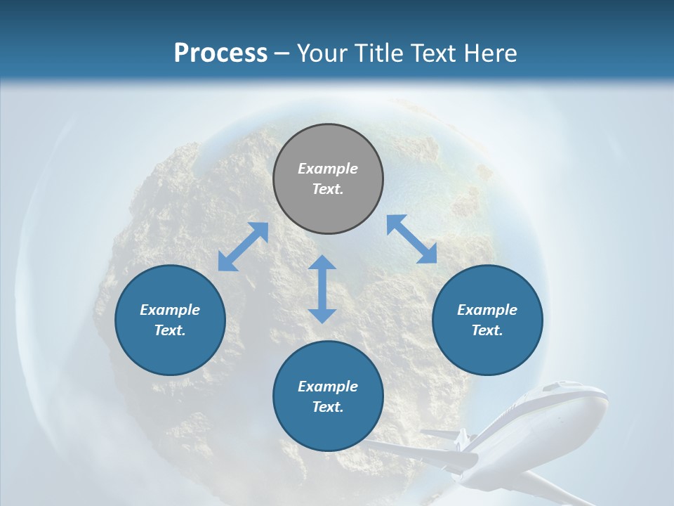 Flying Beach Environment PowerPoint Template