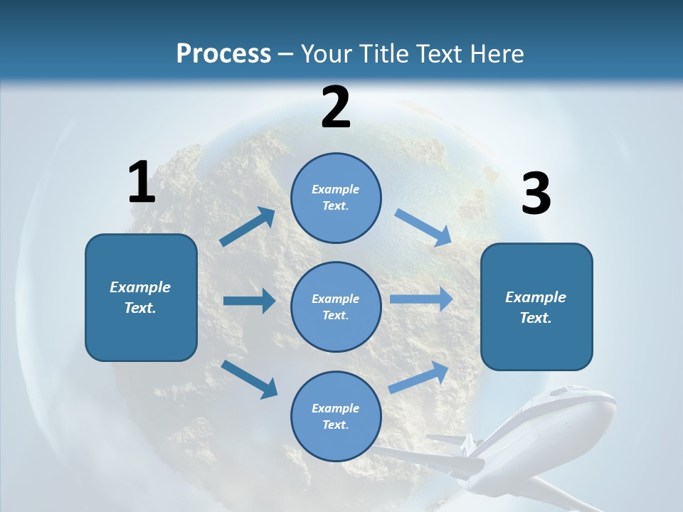 Flying Beach Environment PowerPoint Template