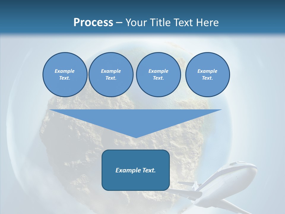Flying Beach Environment PowerPoint Template