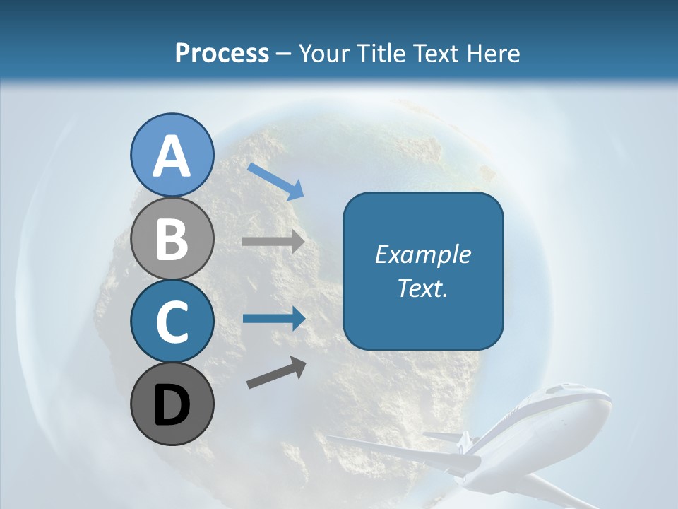 Flying Beach Environment PowerPoint Template