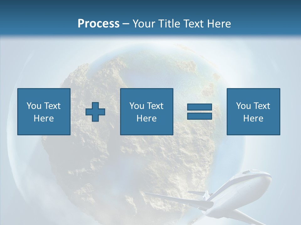 Flying Beach Environment PowerPoint Template