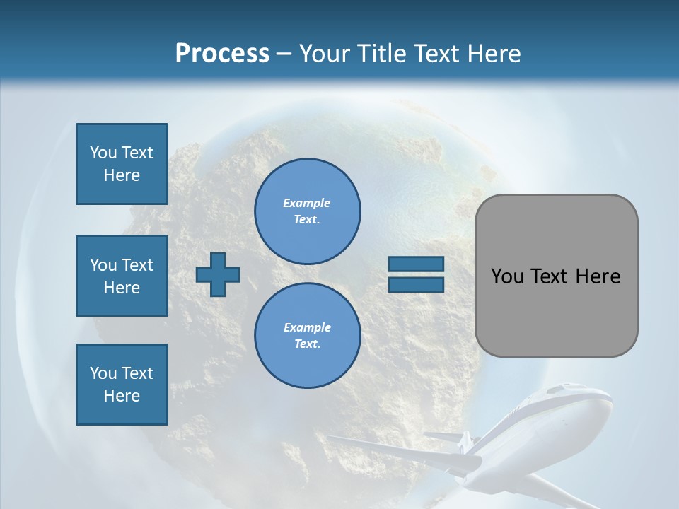 Flying Beach Environment PowerPoint Template