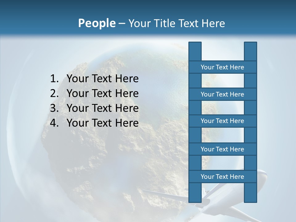 Flying Beach Environment PowerPoint Template