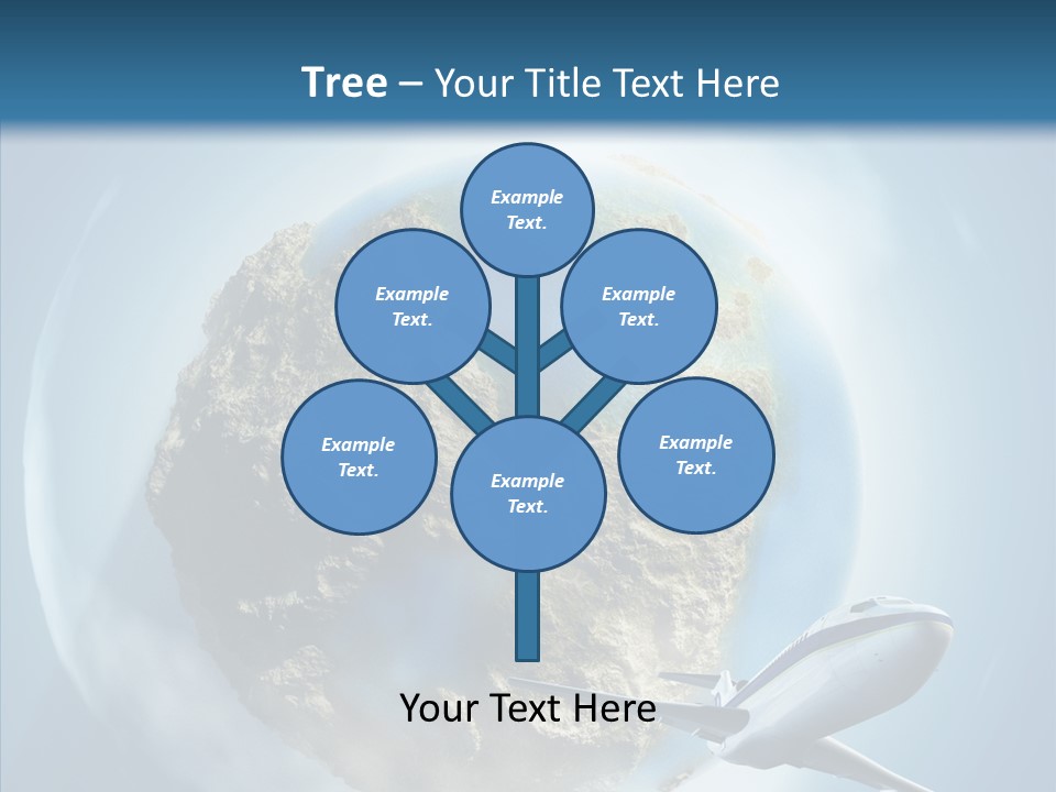 Flying Beach Environment PowerPoint Template