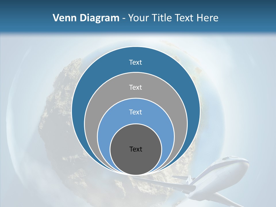 Flying Beach Environment PowerPoint Template
