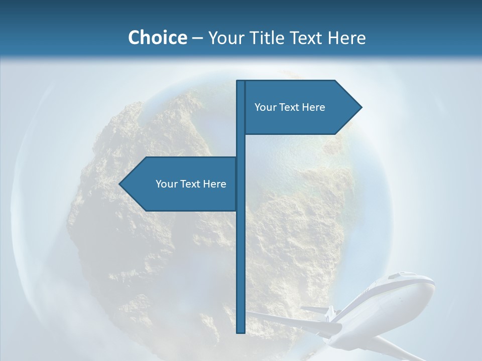 Flying Beach Environment PowerPoint Template