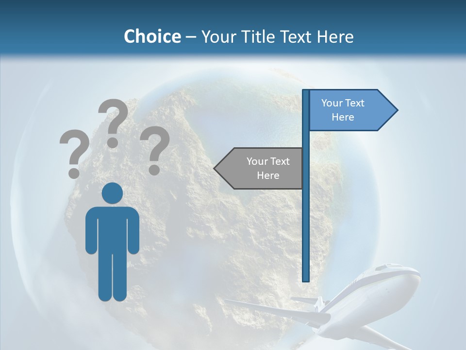 Flying Beach Environment PowerPoint Template