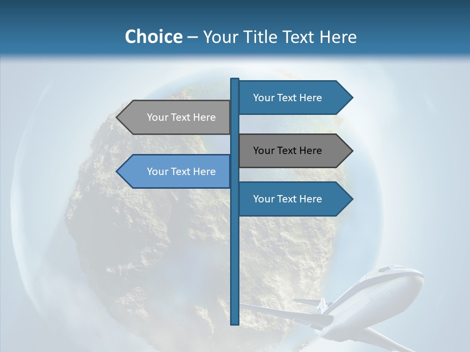 Flying Beach Environment PowerPoint Template