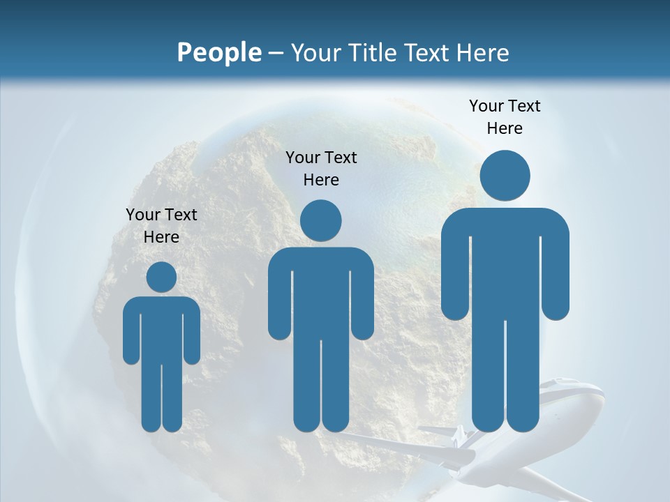 Flying Beach Environment PowerPoint Template